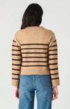 Camel Striped Cardigan