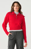 Cherry Half Zip Knit