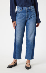 Mixed Blue Savannah Straight Leg Denim