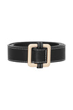 Black Square Buckle Belt