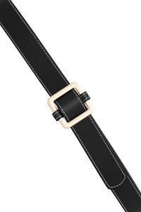 Black Square Buckle Belt