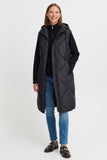 Black Long Puffer Vest