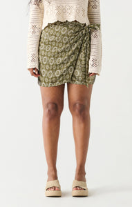 Olive Printed Skort