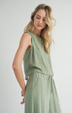 Sage Linen Tank