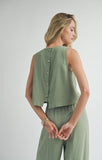 Sage Linen Tank