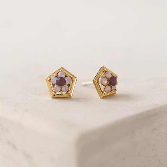 Pink Opal Anise Studs