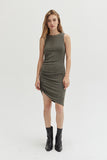 Olive Fitted Dress