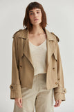 Reese Cropped Trench
