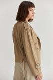 Reese Cropped Trench