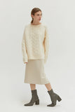 Cream Cable Knit Sweater