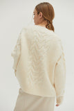 Cream Cable Knit Sweater