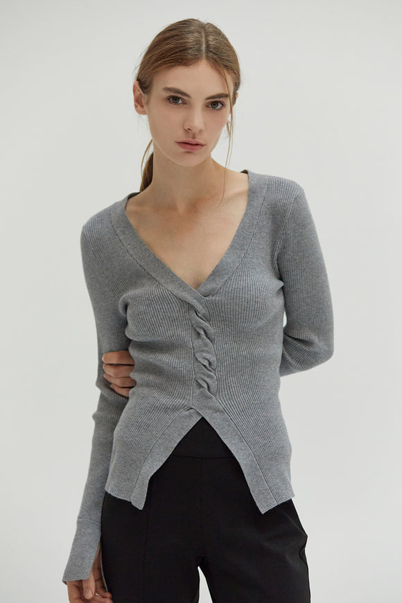 Jamie Front Twist Sweater