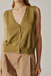 Khaki Knit Vest