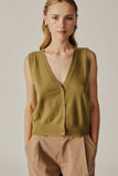 Khaki Knit Vest