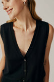 Black Knit Vest