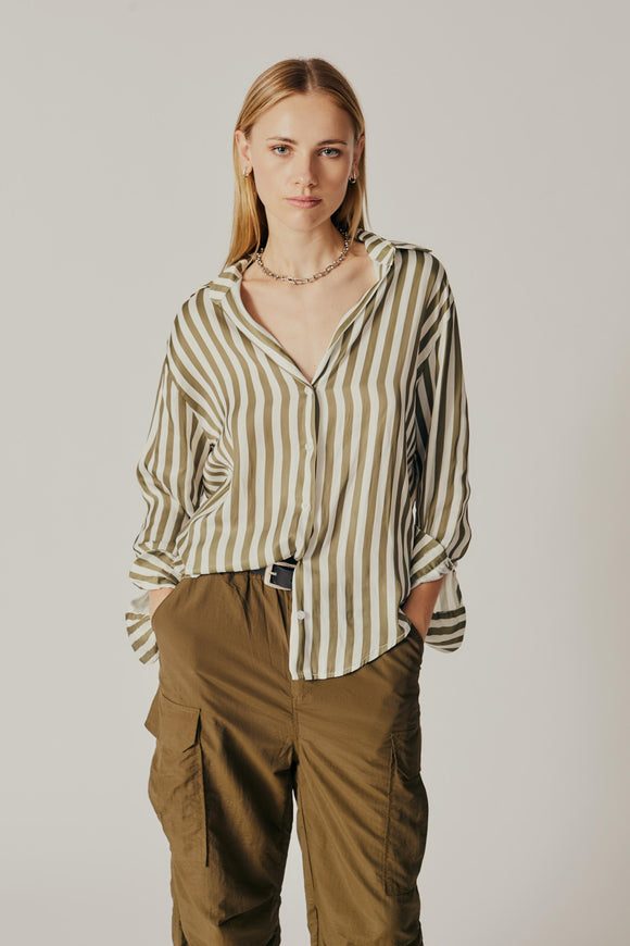 Satin Stripe Shirt