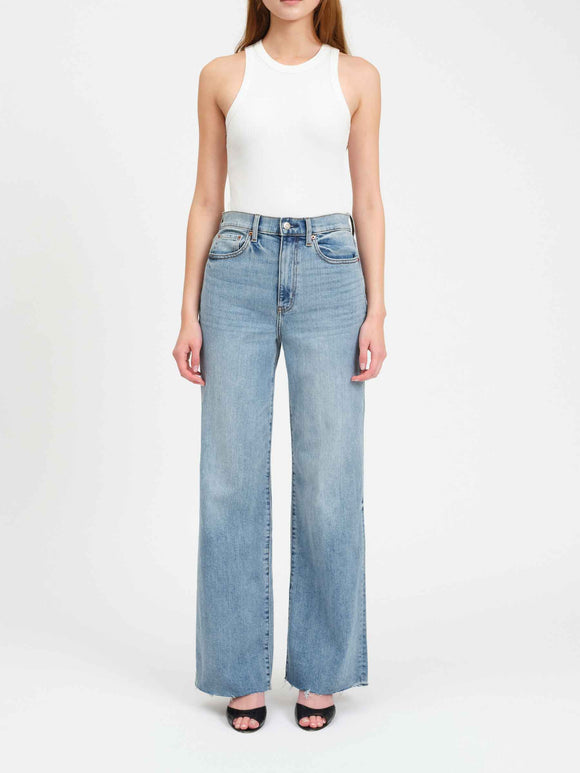 Far Out High Rise Wide Leg Denim