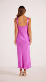 Fuchsia Satin Slip Dress