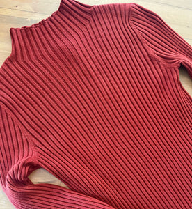 Red Ribbed Shirt