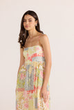 Patchwork Midi Dress