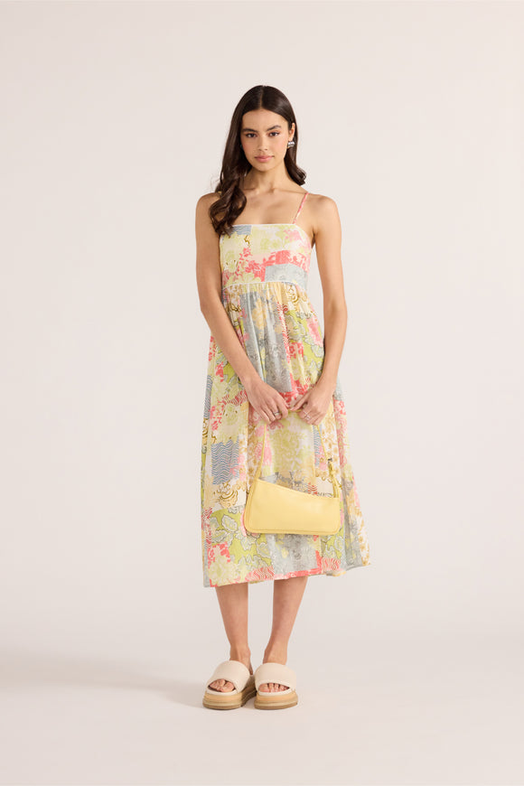 Patchwork Midi Dress