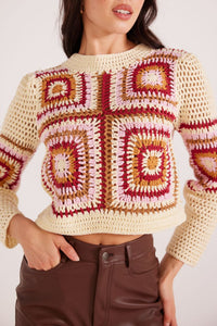 Norah Crochet Knit