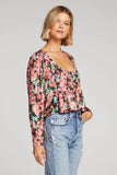 Blurred Floral Blouse