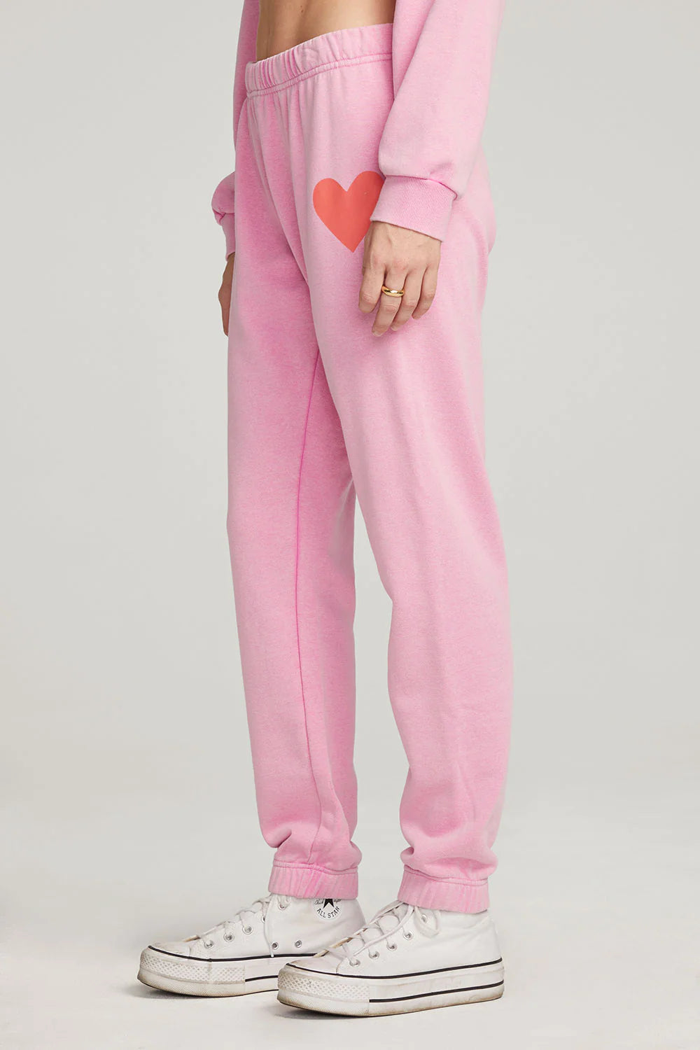 Girls pink sweatpants best sale