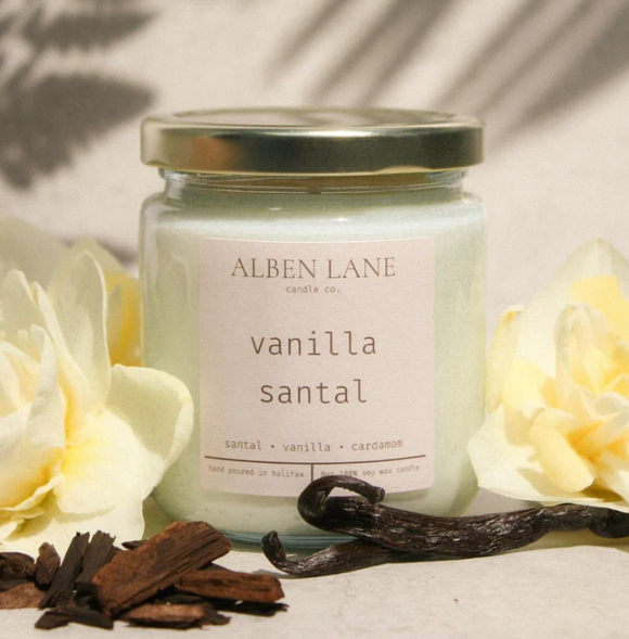 Alben Lane Vanilla Santal Candle