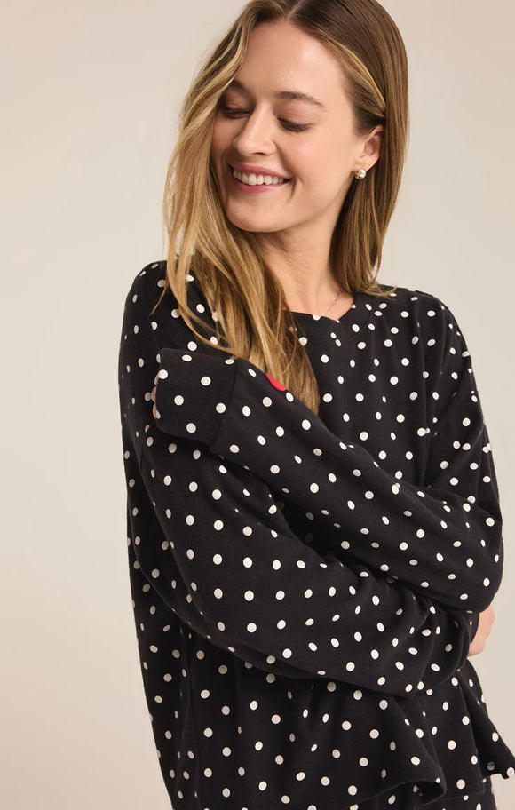 Polka Dot Lounge Top