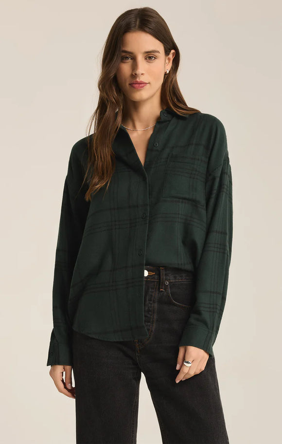 River Plaid Button Up