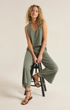 Palm Green Sloane V-neck Tank