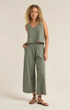 Palm Green Sloane V-neck Tank