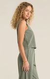 Palm Green Sloane V-neck Tank