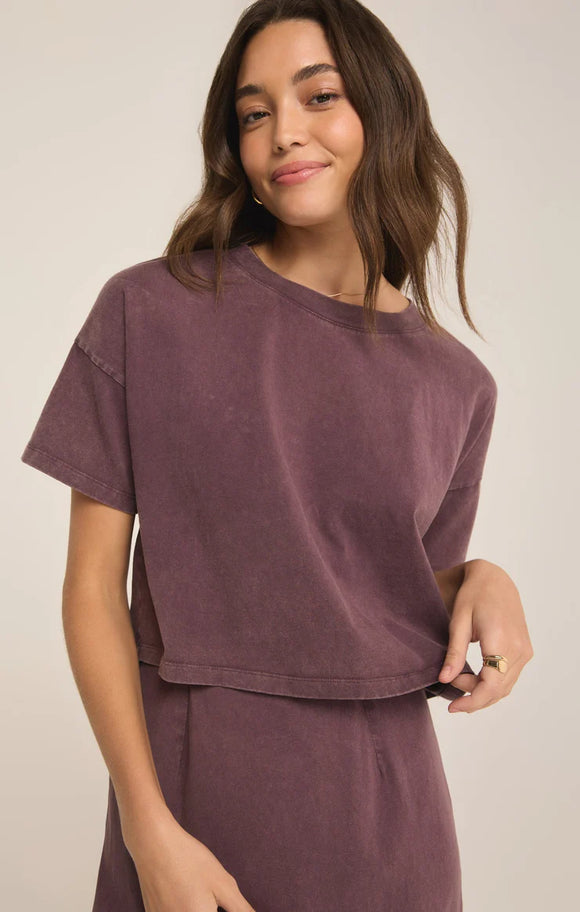 Cocoa Berry Swap Cropped Tee