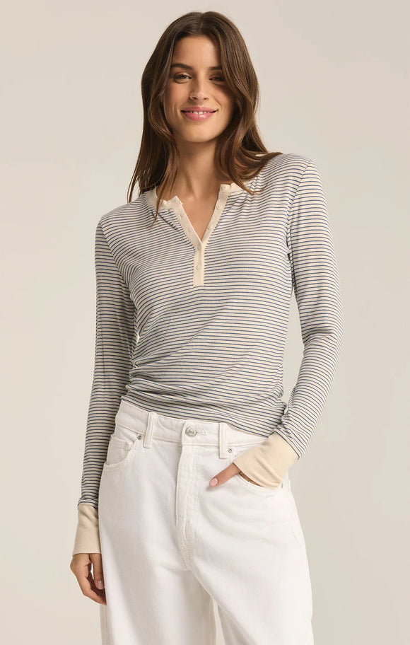 Scarlett Stripe Henley