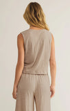 Parchment Sloane Textured Slub Tank