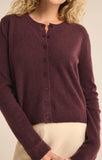 Berry Wine Classic Cardigan