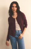 Berry Wine Classic Cardigan