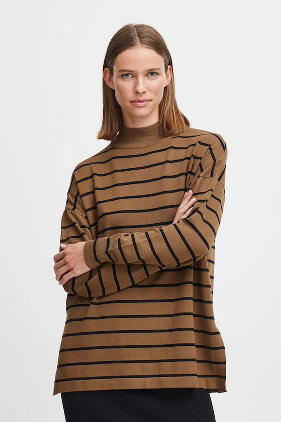 Olive Stripe Knit