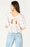 Floral Tie Back Top